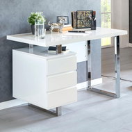 Brüxxi Iris 115 cm, white / chrome - Writing Desk