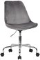 Brüxxi Leon, velvet, grey - Office Chair