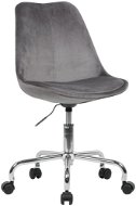Brüxxi Leon, velvet, grey - Irodai szék