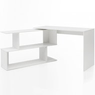 Brüxxi Arij with shelf, 119 cm, white - Writing Desk