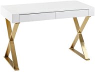 Brüxxi Famu, 118 cm, white / gold - Desk