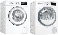 BOSCH WAU28T62BY + BOSCH WTR87TW0CS - Washer Dryer Set