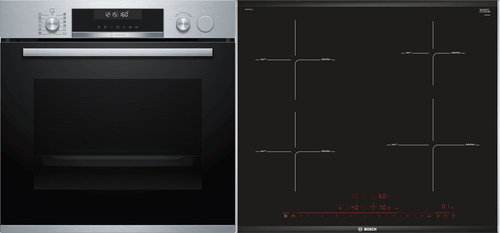 BOSCH HRG5184S1 + BOSCH PIE675DC1E - Oven & Cooktop Set - Main image