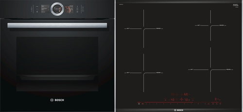 BOSCH HSG636BB1 + BOSCH PIE675DC1E - Oven & Cooktop Set - Main image
