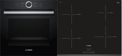 BOSCH HBG635BB1 + BOSCH PUE631BB1E - Oven & Cooktop Set - Main image