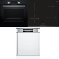 BOSCH HBA174EA0 + BOSCH PUE631BB1E + BOSCH SMI4HVS33E - Oven, Cooktop & Diswasher Set