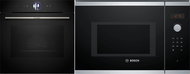 BOSCH HBG7764B1 + BOSCH BFL553MS0 - Set vestavná trouba a mikrovlnná trouba