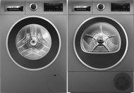 BOSCH WGG244ZREU Series 6 + BOSCH WQG245DREU Series 6 - Washer Dryer Set