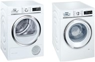 SIEMENS WM16W6H0EU + SIEMENS WT47W5H0BY - Washer Dryer Set