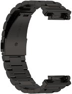 BStrap Stainless Steel pro Xiaomi Amazfit Active Edge black - Watch Strap