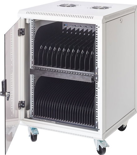 BScom Cabinet for 16 Tablets, 16x 230V Sockets - Rechargeable Storage - Main image