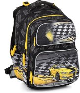 BAGMASTER Dopi 23 C školní batoh - žluté auto - School Backpack