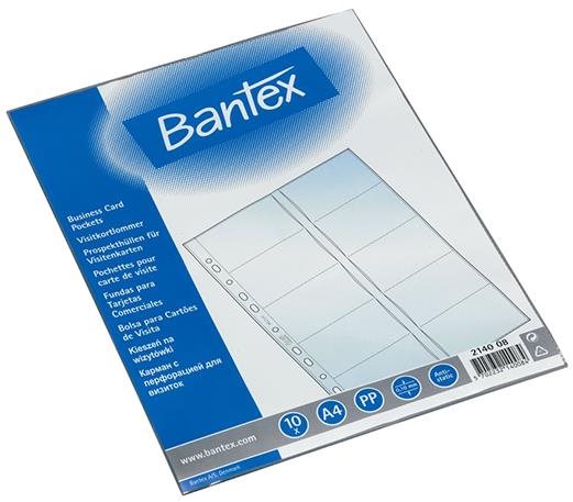 Bantex A4/100, névjegykártyákhoz - 10 darabos csomagban