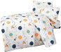 Detská posteľná bielizeň Brotex Bavlnené detské obliečky do malej postieľky 90 × 135, 45 × 60 cm, vesmír - Dětské povlečení