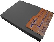 Brotex Jersey prostěradlo tmavě šedé, 90 × 200 cm, jednolůžko - Prostěradlo
