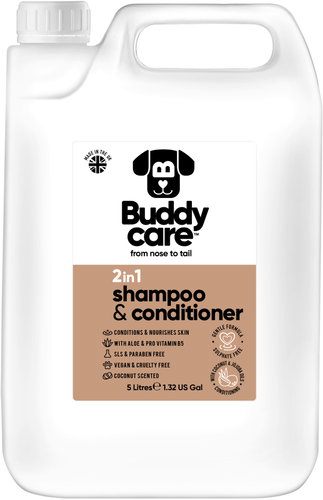Buddycare Šampon a kondicionér pro psy 2v1 5 l Main image Buddycare Šampon a kondicionér pro psy 2v1 5 l - Dog Shampoo - Main image