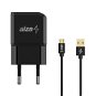 AlzaPower Smart Charger 2.1A + AlzaPower AluCore Micro USB 1m black - AC Adapter