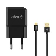 AlzaPower Smart Charger 2.1A + AlzaPower AluCore Micro USB 1 m schwarz - Netzladegerät