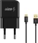 AlzaPower Smart Charger 2,1A čierna + Core Micro USB 1m čierny - Set