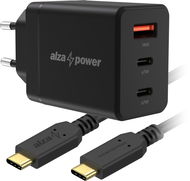 AlzaPower G610CCA Fast Charge 67W černá + Core USB-C 2.0 100W 2m černý - Nabíječka do sítě