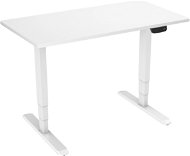 Height Adjustable Desk AlzaErgo Table ET1 NewGen White + DeskTop TTE-01 140x80cm White Laminate - Výškově nastavitelný stůl
