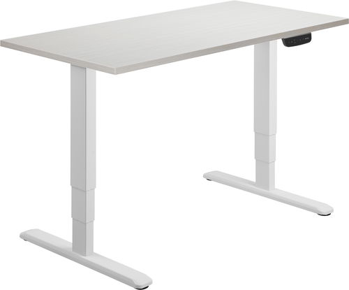 AlzaErgo Tisch ET1 NewGen weiß + PlatteTTE-01 140x80cm weiße Eiche - Höhenverstellbarer Tisch - Hauptbild