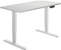 AlzaErgo Table ET1 NewGen biely + doska TTE-01 140 × 80 cm biely dub - Výškovo nastaviteľný stôl