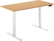AlzaErgo Table ET1 NewGen white + top 120×80 cm bamboo - Height Adjustable Desk
