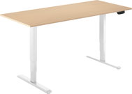 AlzaErgo Table ET1 NewGen white + top 140×80 cm laminated birch - Height Adjustable Desk