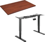 AlzaErgo Tisch ET1 NewGen schwarz + Tischplatte TTE-01 140x80cm braun furniert - Höhenverstellbarer Tisch