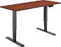 AlzaErgo Table ET1 NewGen čierny + doska TTE-01 140 × 80 cm lamino gaštan - Výškovo nastaviteľný stôl