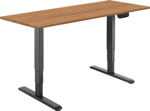 AlzaErgo Tisch ET1 NewGen schwarz + Platte TTE-03 160x80cm Bambus - Höhenverstellbarer Tisch - Hauptbild