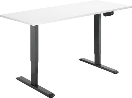 AlzaErgo Tisch ET1 NewGen schwarz + Tischplatte TTE-03 160x80cm weißes Laminat - Höhenverstellbarer Tisch - Hauptbild