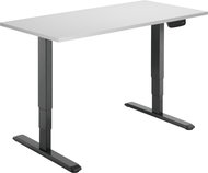 AlzaErgo Table ET1 NewGen Black + TTE-12 120x80cm White Laminate - Height Adjustable Desk