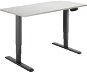 AlzaErgo Table ET1 NewGen černý + deska TTE-12 120x80cm bílá dýha - Výškově nastavitelný stůl