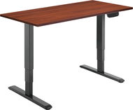 AlzaErgo Table ET1 NewGen černý + deska TTE-12 120x80cm hnědá dýha - Výškově nastavitelný stůl