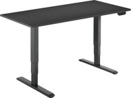 AlzaErgo Table ET1 NewGen black + top 120×80 cm laminated black - Height Adjustable Desk