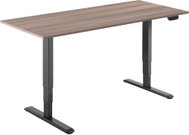 AlzaErgo Table ET1 NewGen black + top 140×80 cm laminated grey oak - Height Adjustable Desk