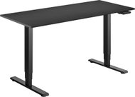 AlzaErgo Table ET1 Essential black + top 140×80 cm laminate black - Height Adjustable Desk