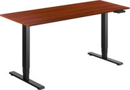 AlzaErgo Table ET1 Essential black + top 160×80 cm laminated chestnut - Height Adjustable Desk