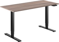 AlzaErgo Table ET1 Essential black + top 140×80 cm laminated grey oak - Height Adjustable Desk