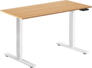 AlzaErgo Table ET1 Essential white + top 120×80 cm bamboo - Height Adjustable Desk