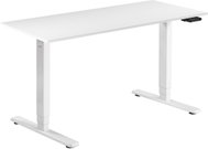 AlzaErgo Table ET1 Essential white + top 140×80 cm laminate white - Height Adjustable Desk