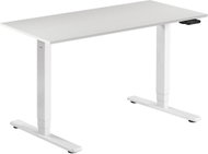 AlzaErgo Table ET1 Essential white + top 120×80 cm laminated white oak - Height Adjustable Desk