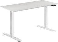 AlzaErgo Table ET1 Essential white + top 140×80 cm laminated white oak - Height Adjustable Desk