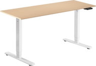 AlzaErgo Table ET1 Essential white + top 160×80 cm laminated birch - Height Adjustable Desk
