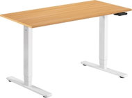 AlzaErgo Table ET1 Essential white + top 120×80 cm lamino oak - Height Adjustable Desk
