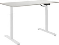 AlzaErgo Table ET2 White + Table Top TTE-12 120x80cm White Veneer - Height Adjustable Desk