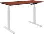 AlzaErgo Table ET2 White + Top TTE-12 120x80cm Brown Veneer - Height Adjustable Desk