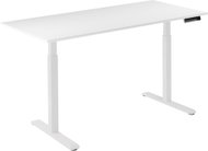 AlzaErgo Table ET2 white + top 140×80 cm laminated white - Height Adjustable Desk